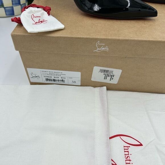 Women’s Christian Louboutin sporty Kate  85 booty size 38 made in Italy - Picture 5 of 11